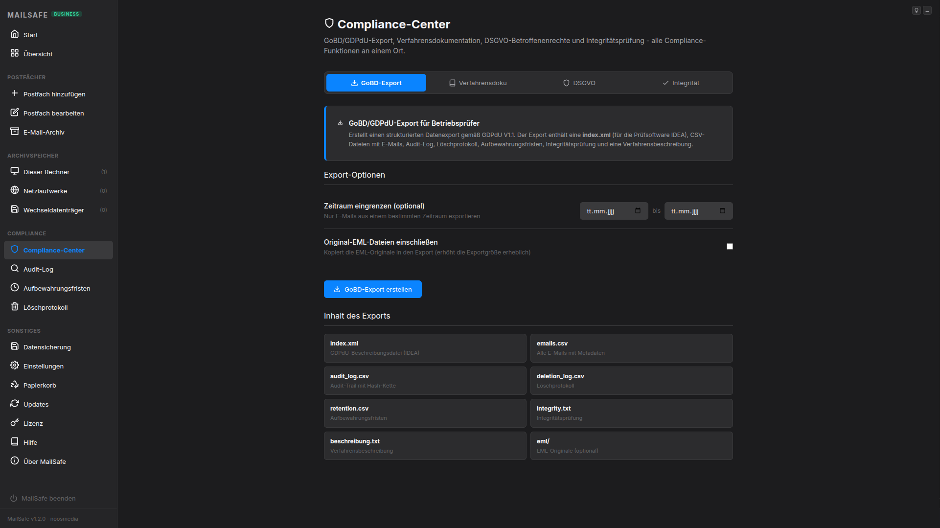 MailSafe Compliance – Dunkles Design